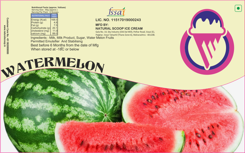 Watermelon Flavour Ice Cream